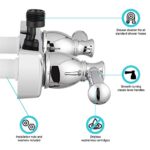 Dura Faucet DF-SA100L-CP RV Shower Faucet Valve Diverter with Hot/Cold Handles (Chrome)