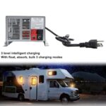 WODHMIEY WF-9855 55 Amp RV Power Converter,Deck Mount Charger, 3 Stage Intelligent Charging for RV Trailer Camping Vehicle, Compatible with All Battery in WF-9800 Series