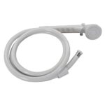 RecPro RV White 60″ Vinyl Hose Handheld Shower Head and Hose with Shut Off