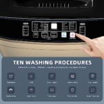 Gshop XQB201A-GOLD6 17.7lbs Full-Automatic Household, Portable Washer Apartment 10 Programs, Small Washing Machine for Dorm, Home, RV, Gold