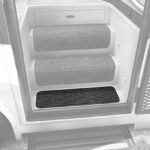 Prest-O-Fit 5-1090 Decorian Step Huggers For RV Landings Black Granite 8 In. x 23.5 In.