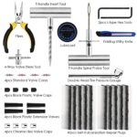 AUTOWN Tire Repair Kit – 68pcs Heavy Duty Tire Plug Kit, Universal Tire Repair Tools to Fix Punctures and Plug Flats Patch Kit for car Motorcycle, Truck, ARB?ATV, Tractor, RV, SUV, Trailer