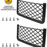 JAVOedge [2 Pack], Large ABS Plastic Frame with Stretchable Mesh Net, Screws Included for Secure Fit in Auto, RV, Home, Marine